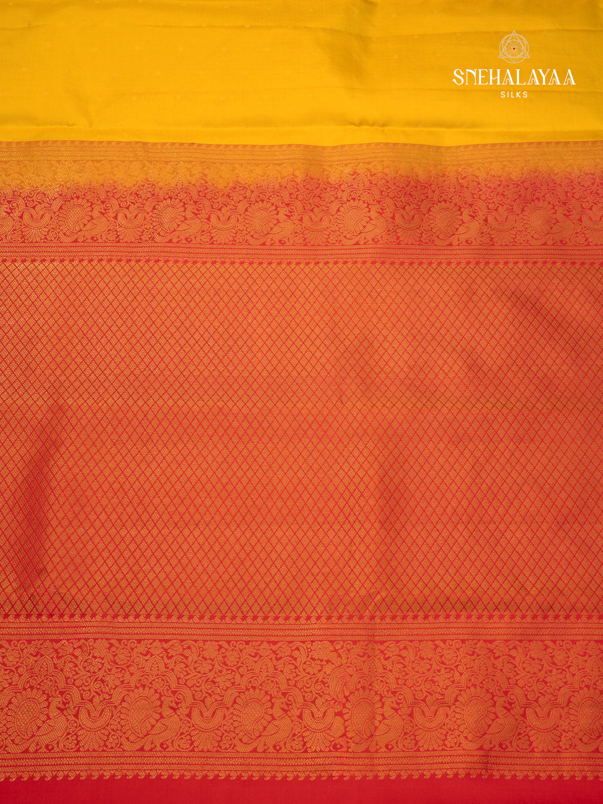 Yellow Kanjivaram Silk Saree