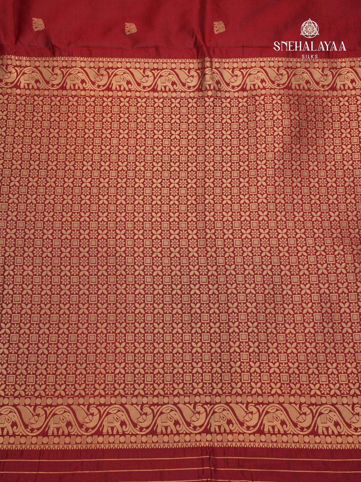 Maroon Banaras Paithani Saree