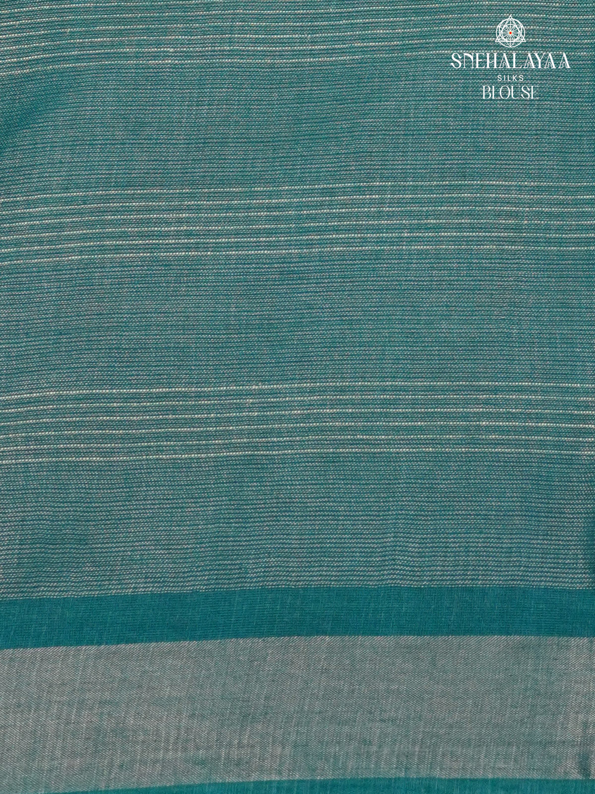 Sea Blue Bamboo Silk Saree