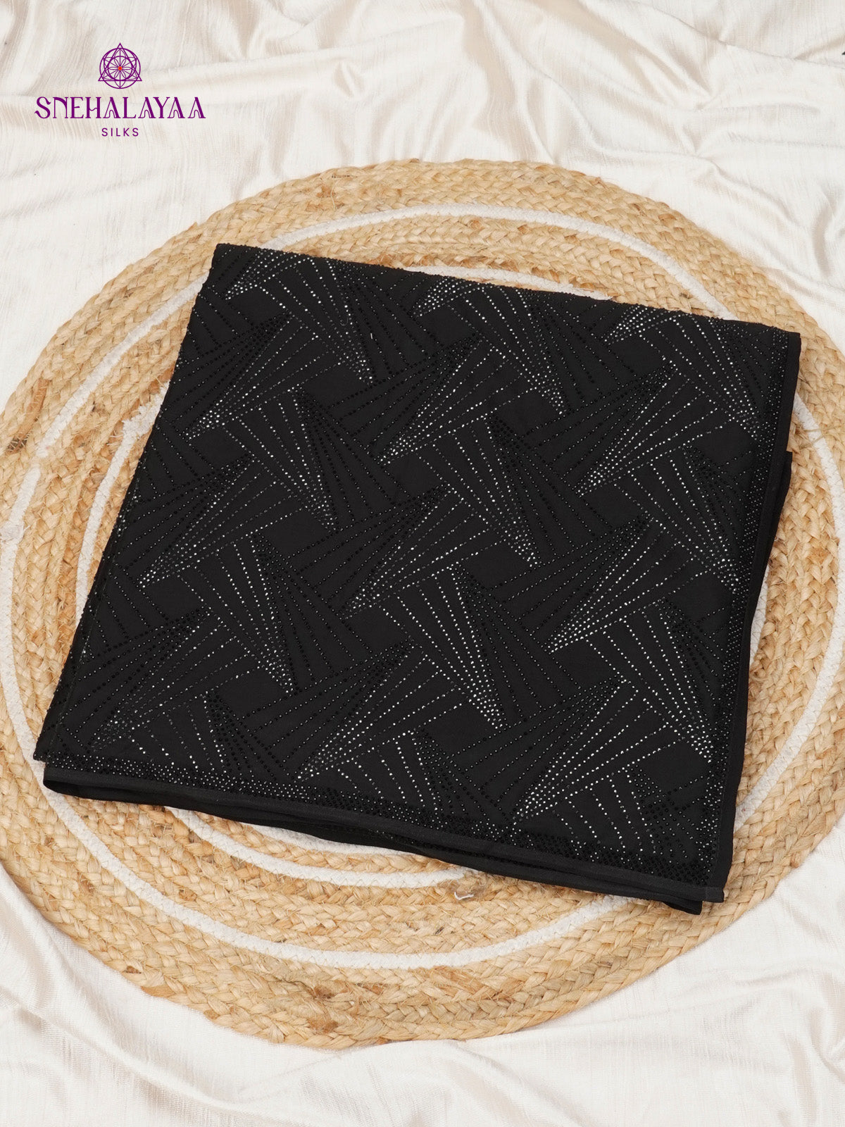 Black Designer Saree