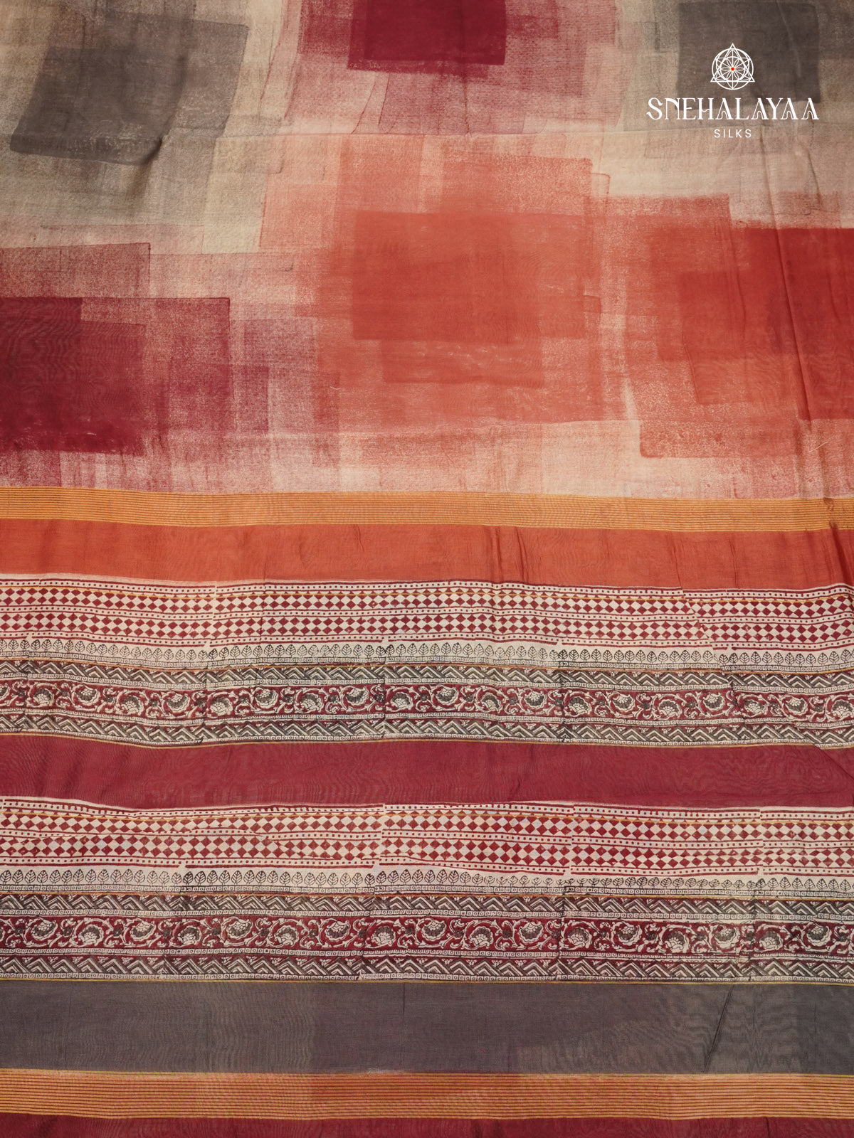 Maroon Chanderi Saree