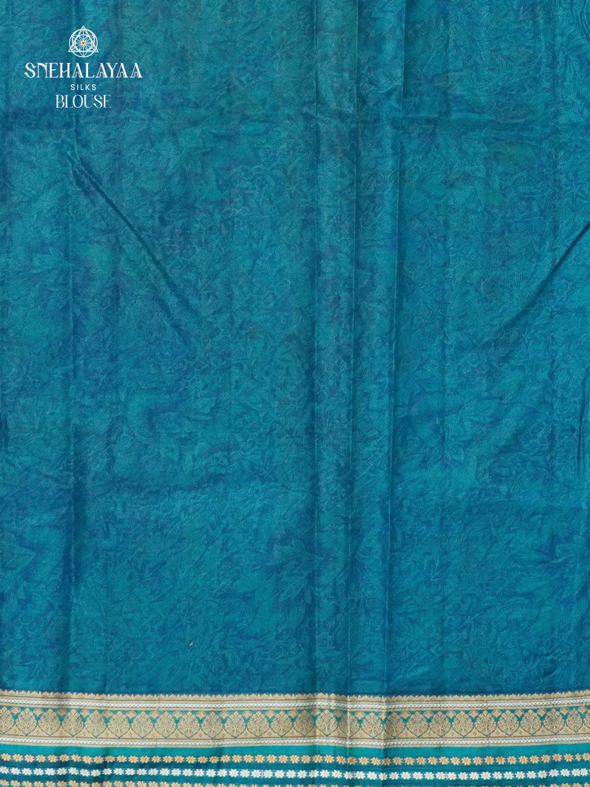 Navy Blue Printed Saree