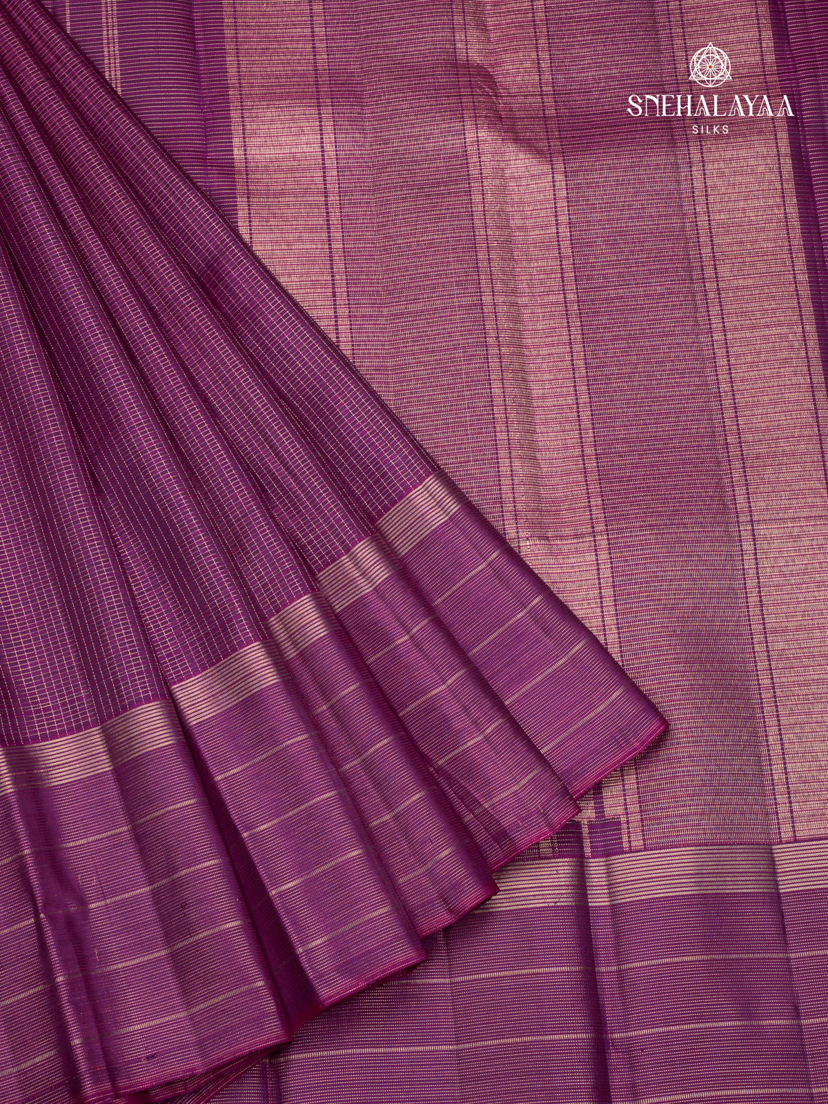 Purple Kanjivaram Silk Saree