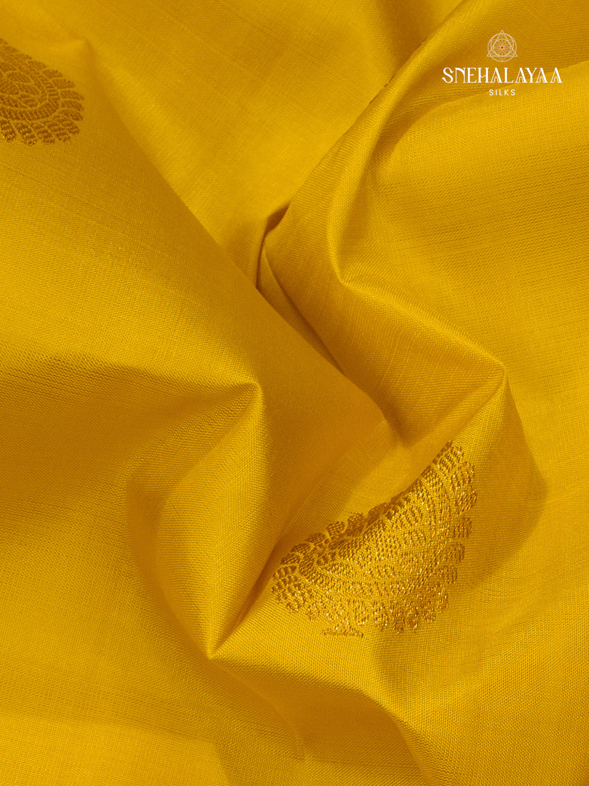 Mango Yellow Kanjivaram Silk Saree
