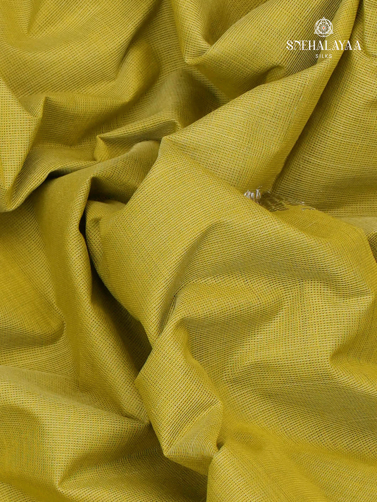 Olive Green Venkatagiri Cotton Saree