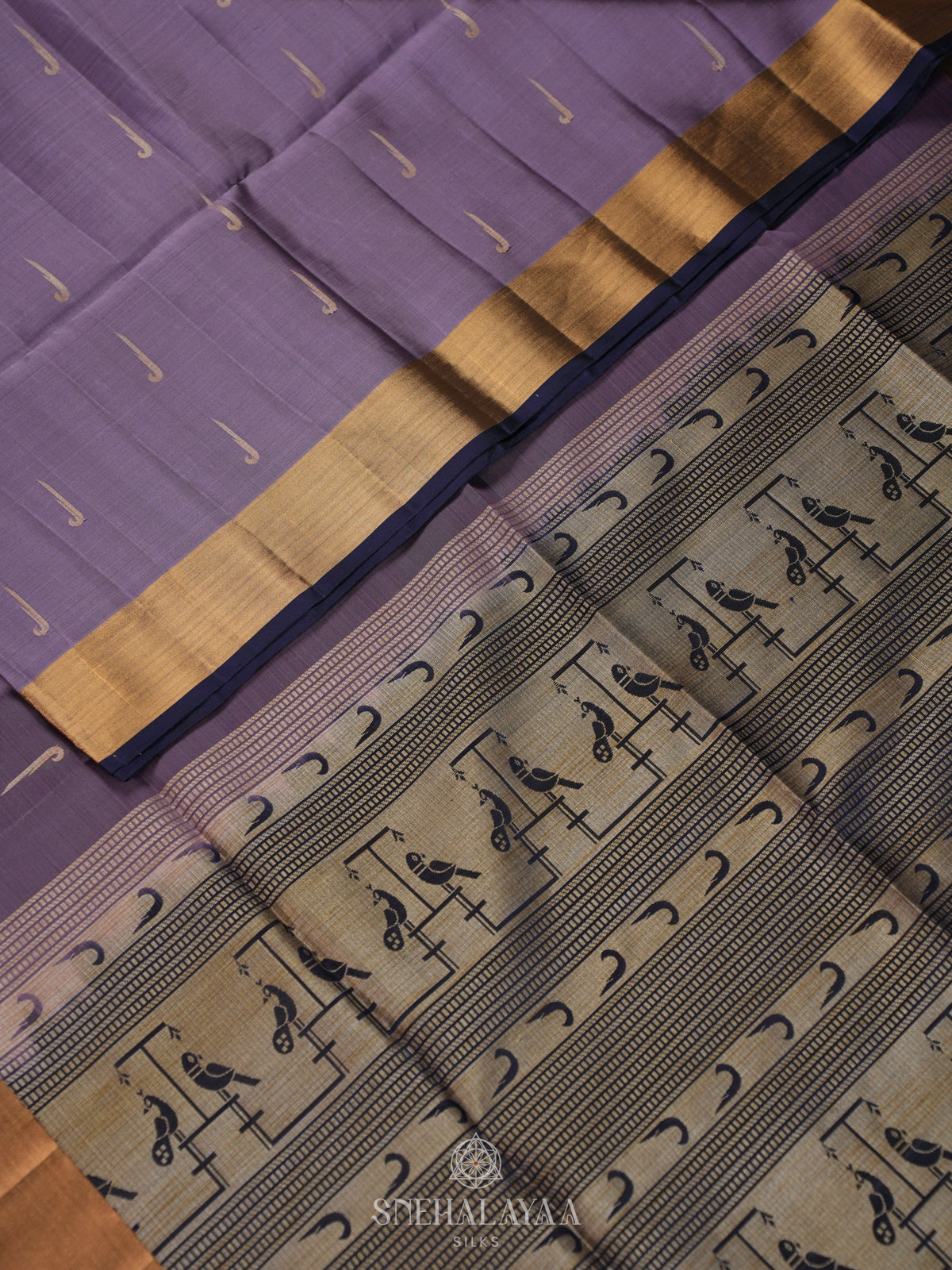 Purple Soft Silk Saree