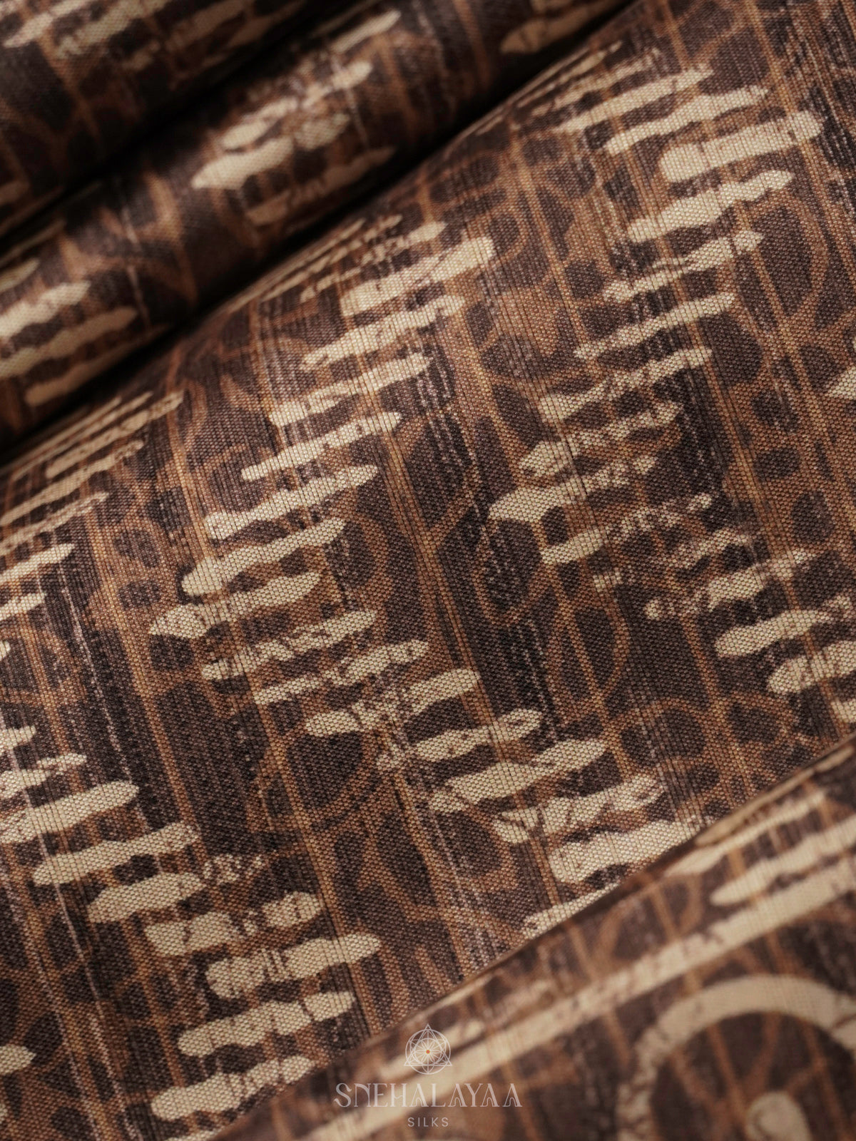 Brown Tussar Saree