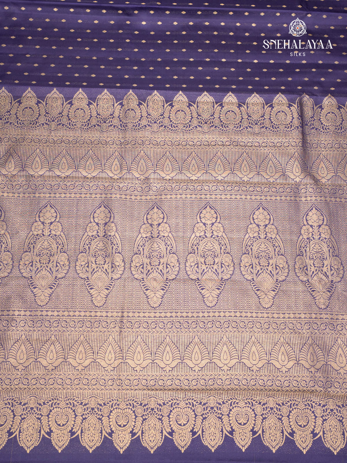 Navy Blue Kanjivaram Silk Saree