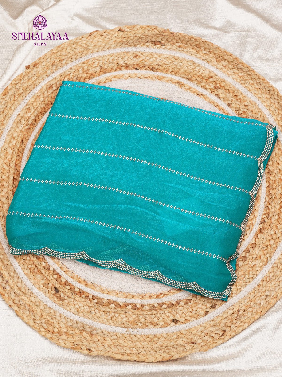 Sky Blue Designer Saree