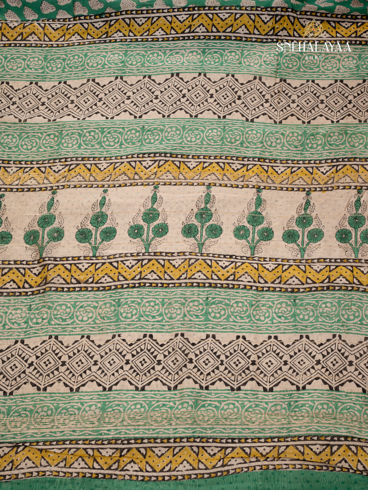 Green Chanderi Saree