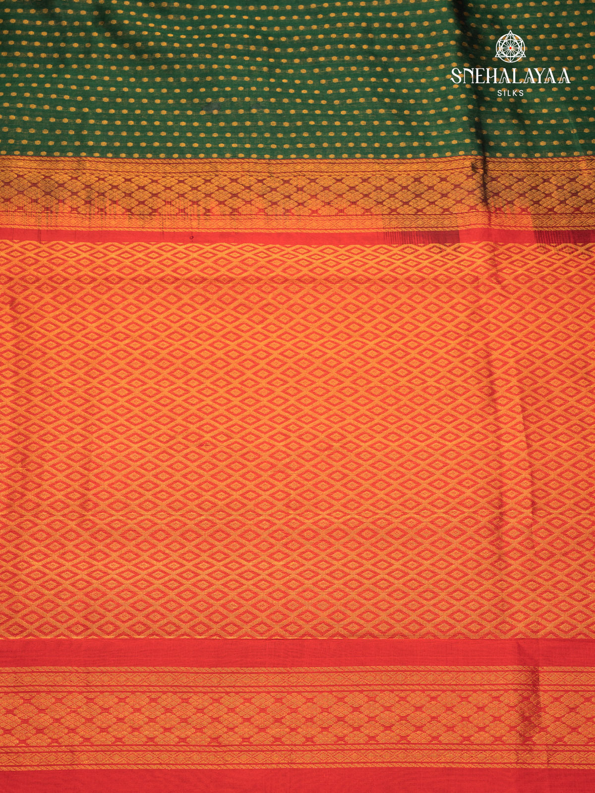 Green Kanchi Silk Cotton Saree