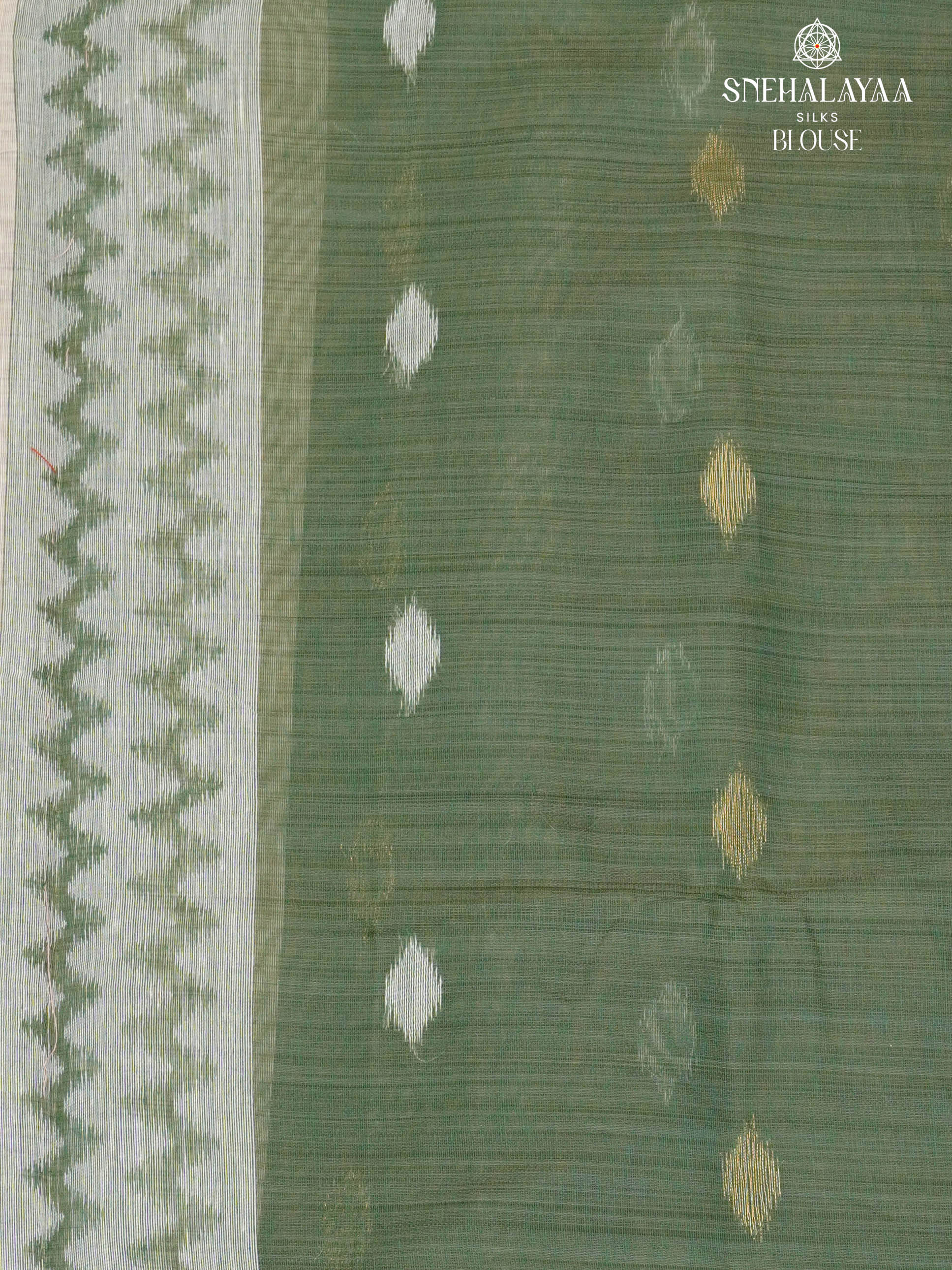 Off White Munga Cotton Saree