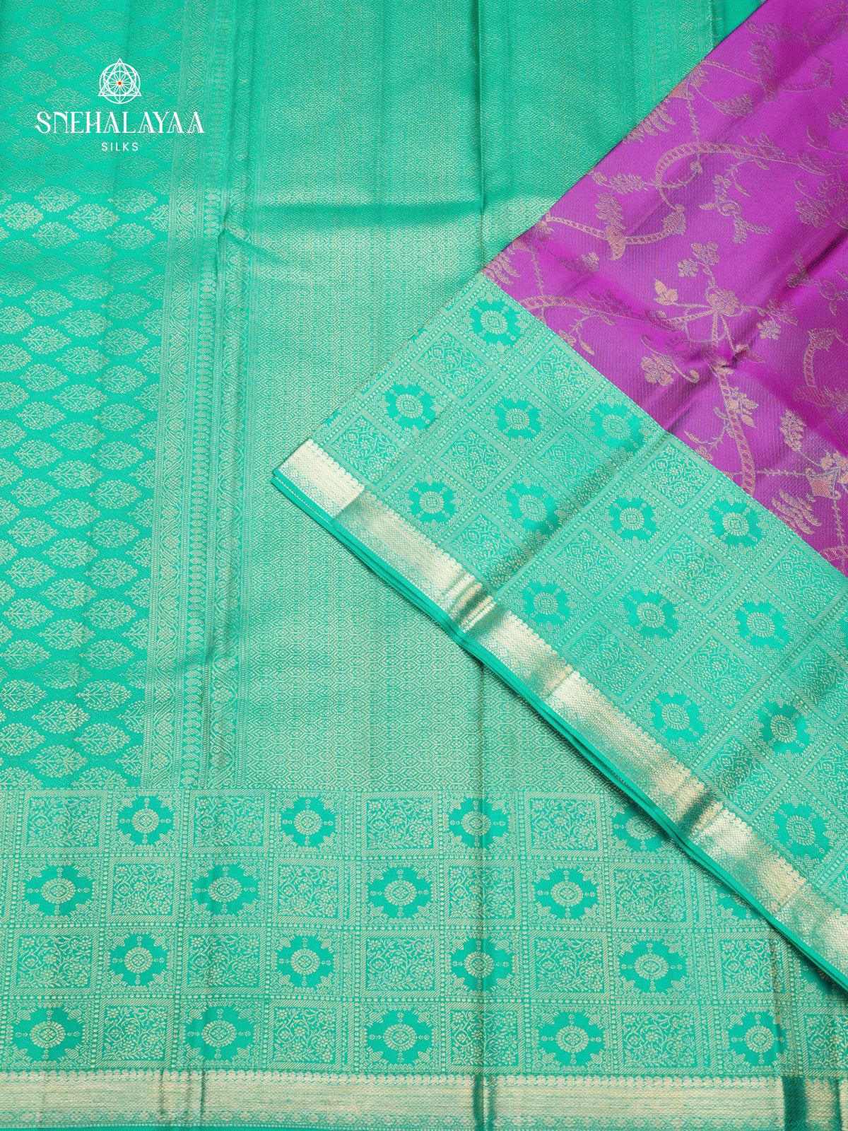 Royal Purple Kanjivaram Silk Saree