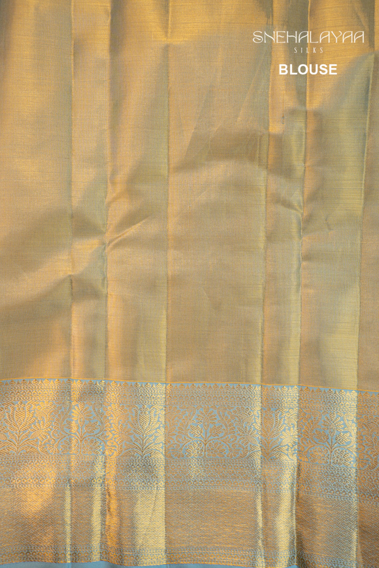 Gold Kancheevaram Tissue Silk Saree