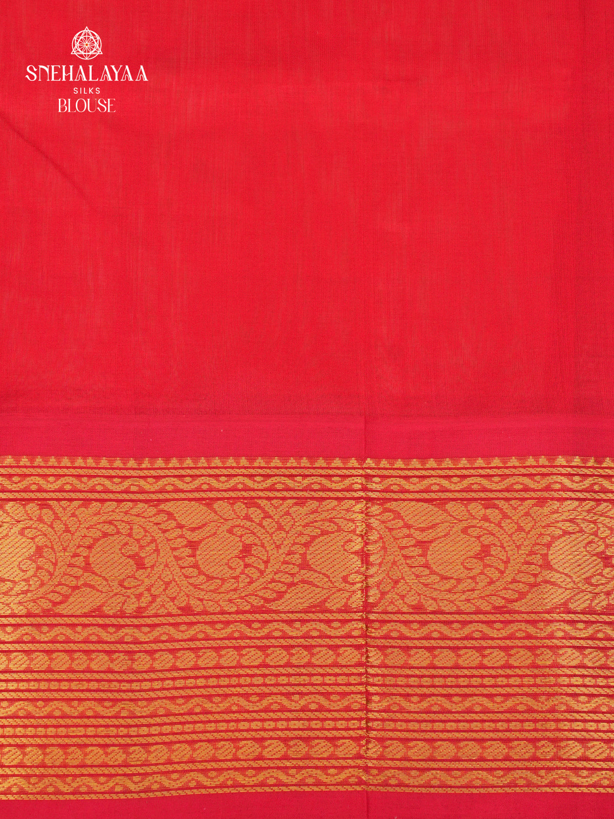 Off White Kuppadam Silk Cotton Saree with Red Zari Border