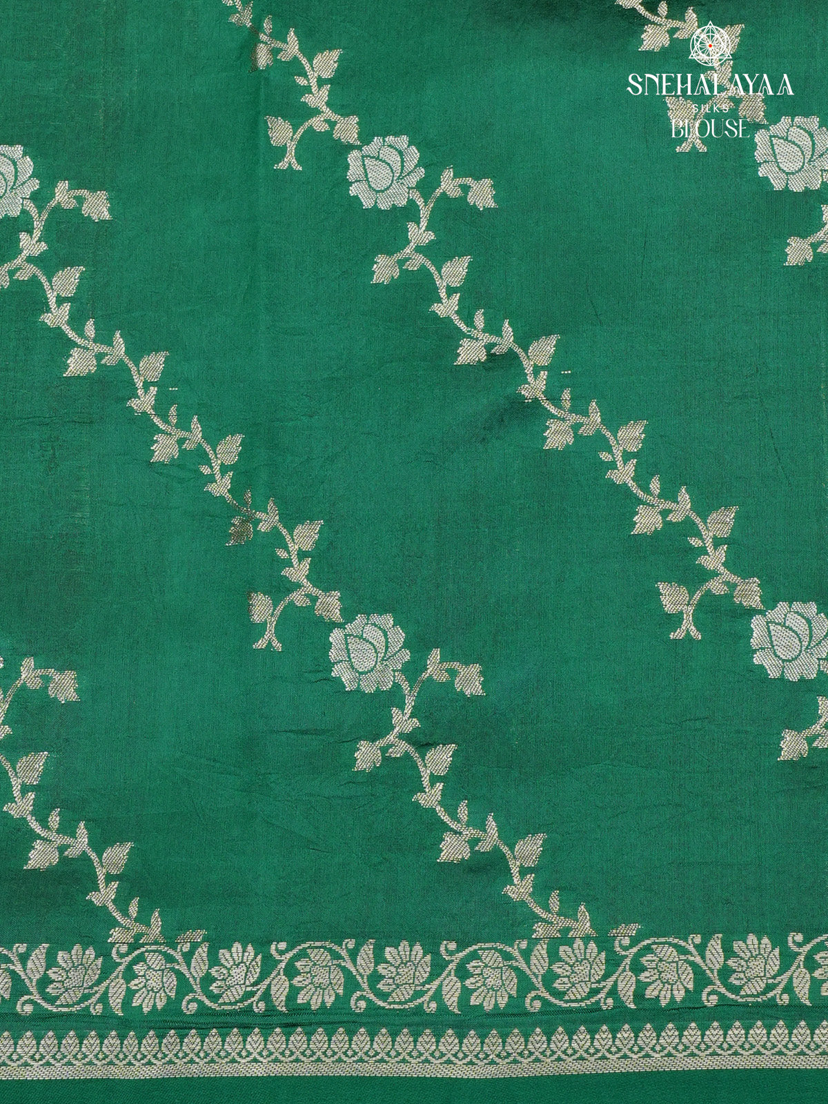 Red Chiniya Silk Saree