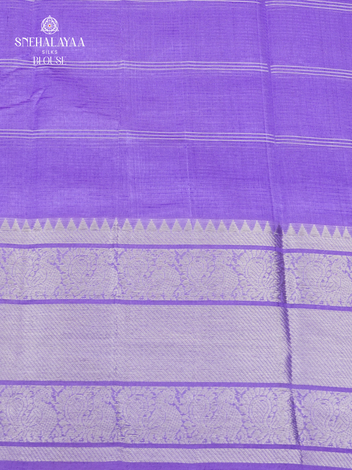Soft Purple Mangalagiri Silk Cotton Saree