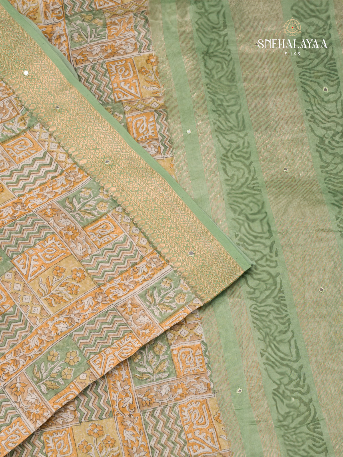 Light Green Chanderi Saree