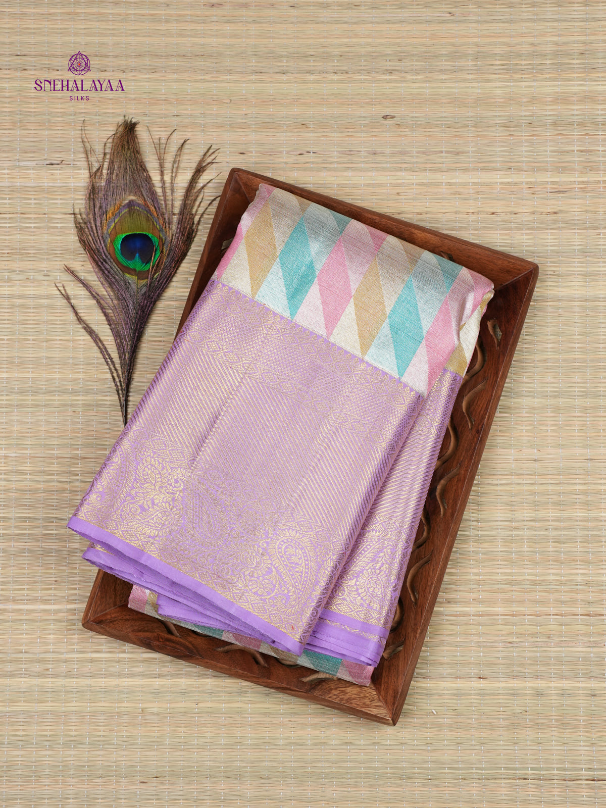 Multi Colour Kanjivaram Silk Saree