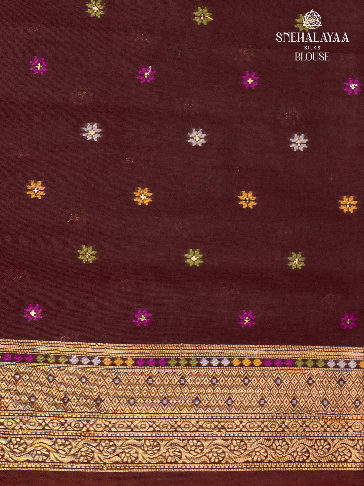 Mustard Yellow Ikat Silk Saree