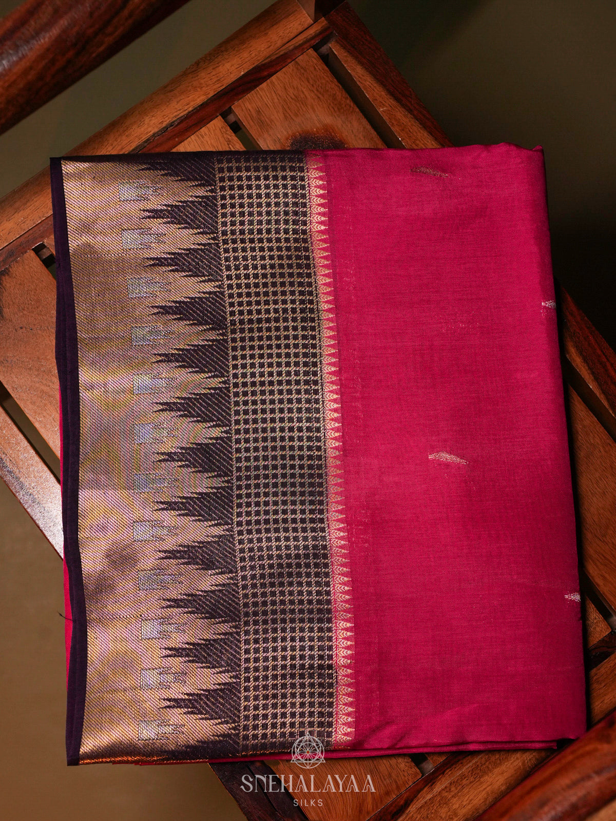 Pink Banaras Silk Saree