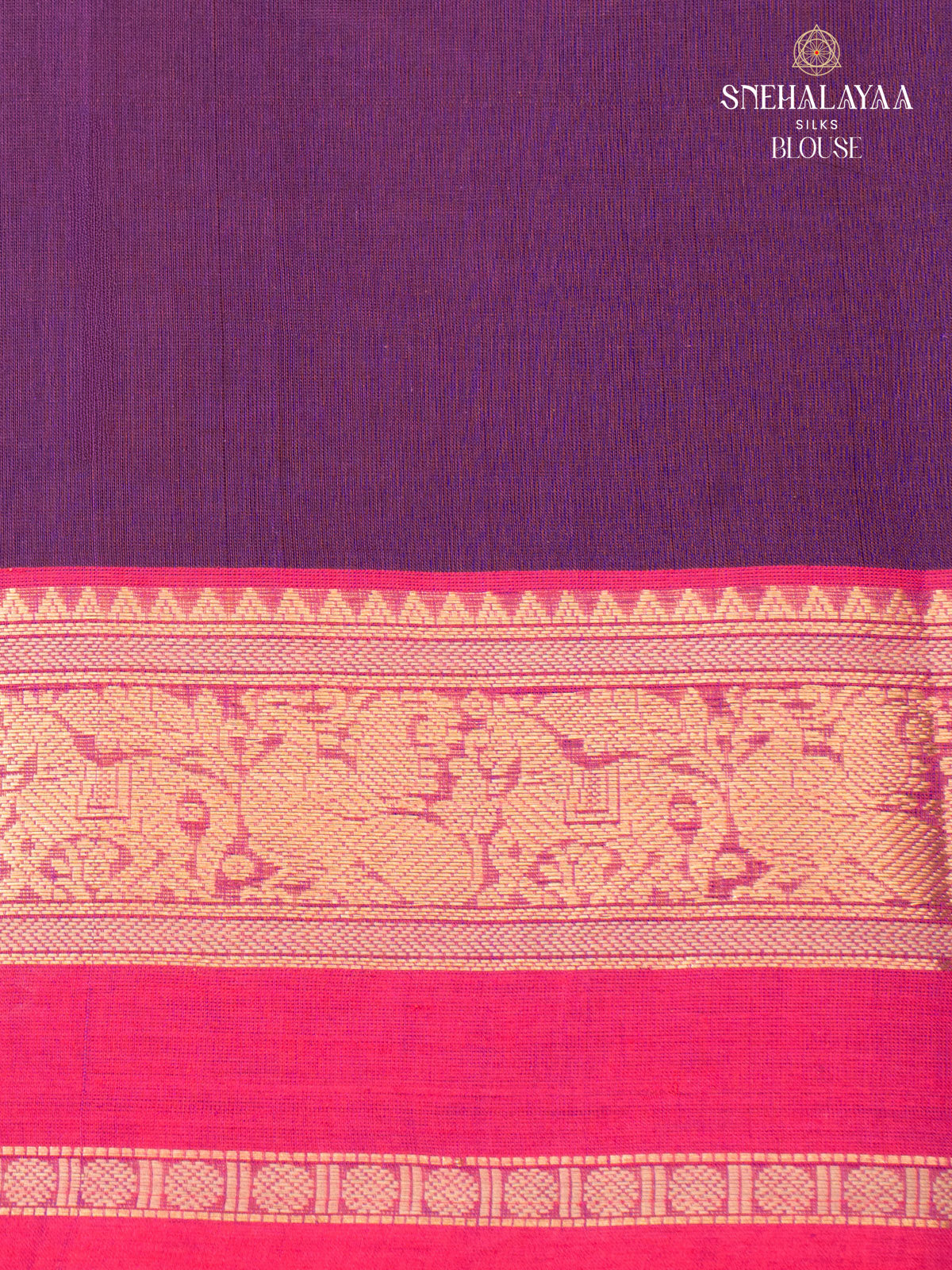 Purple Kanchi Cotton Saree