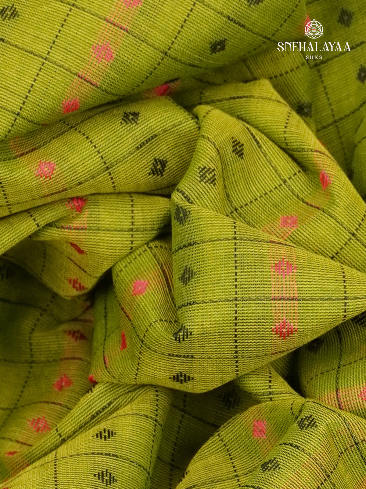Lime Green Pure Kanchi Cotton Saree