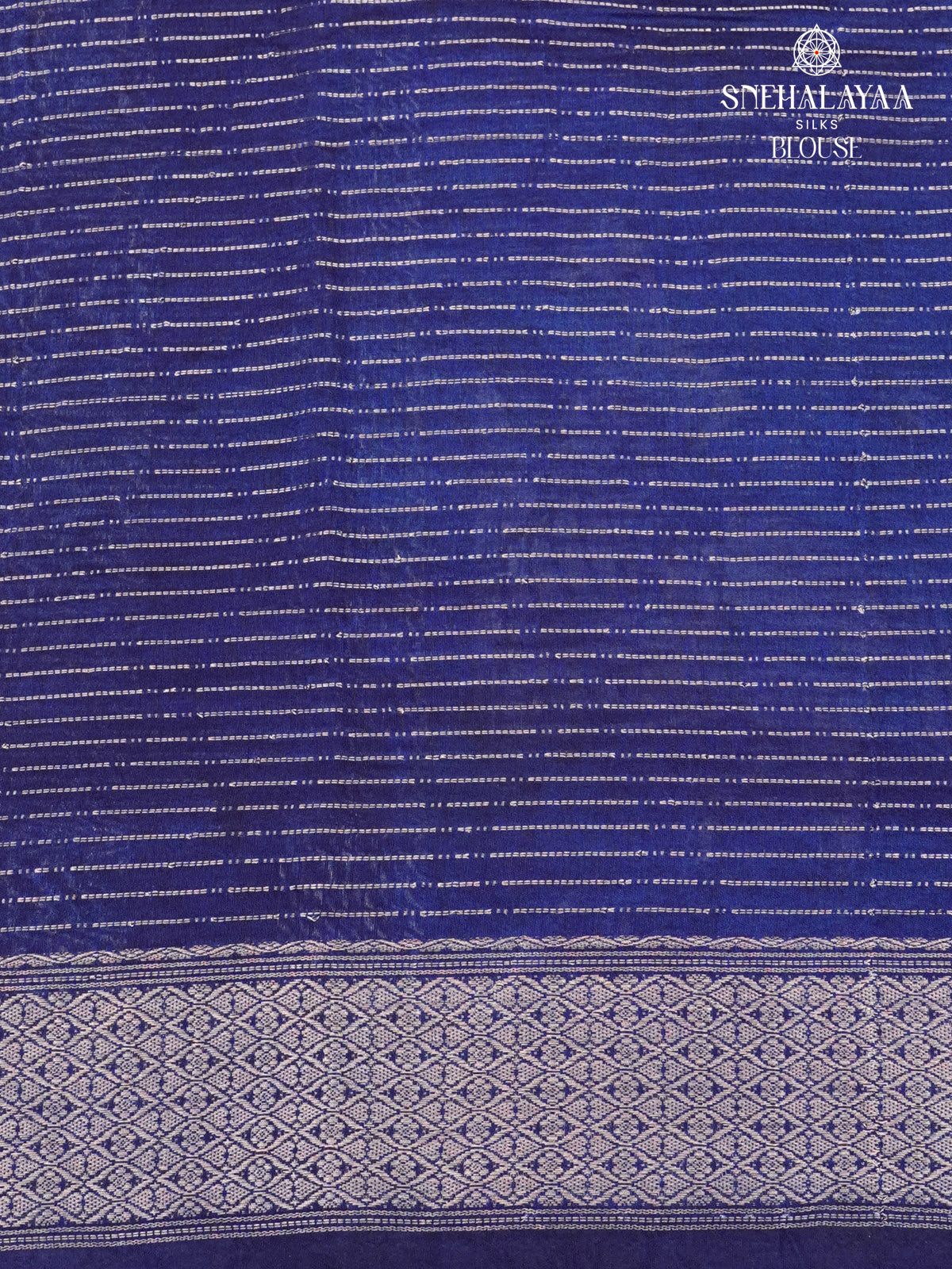 Navy Blue Chanderi Saree