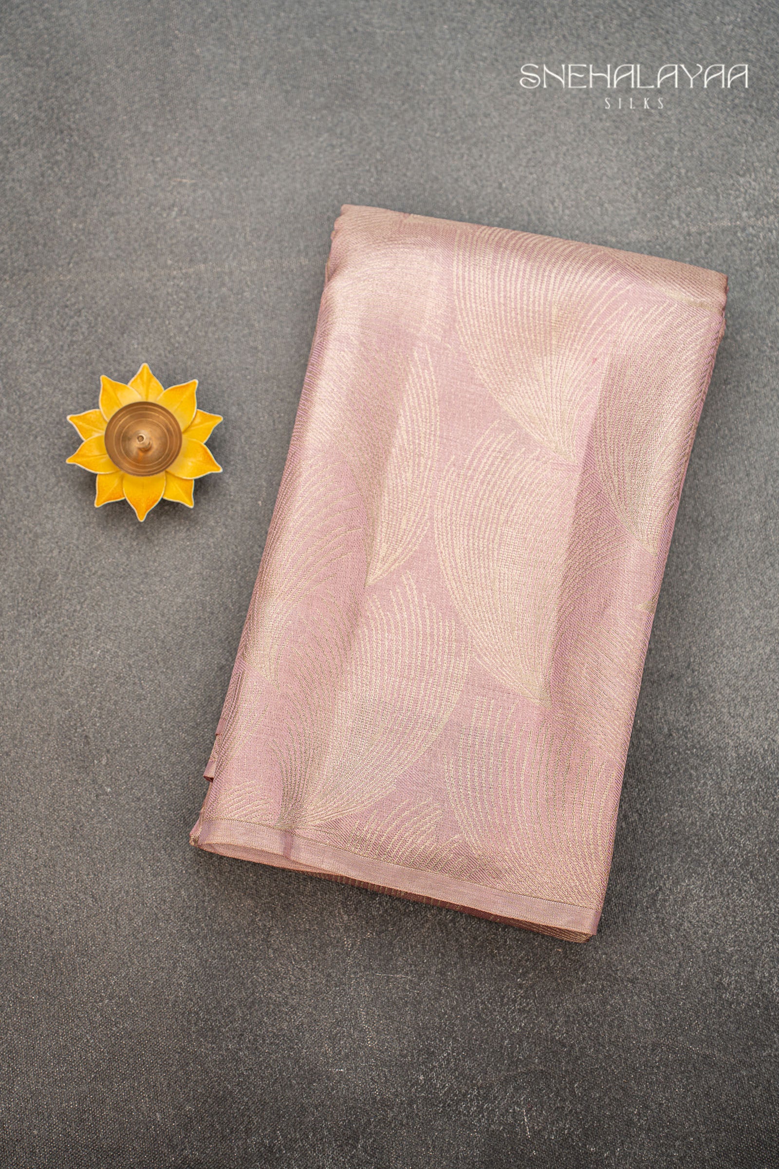 Blush Pink Kancheevaram Silk Saree