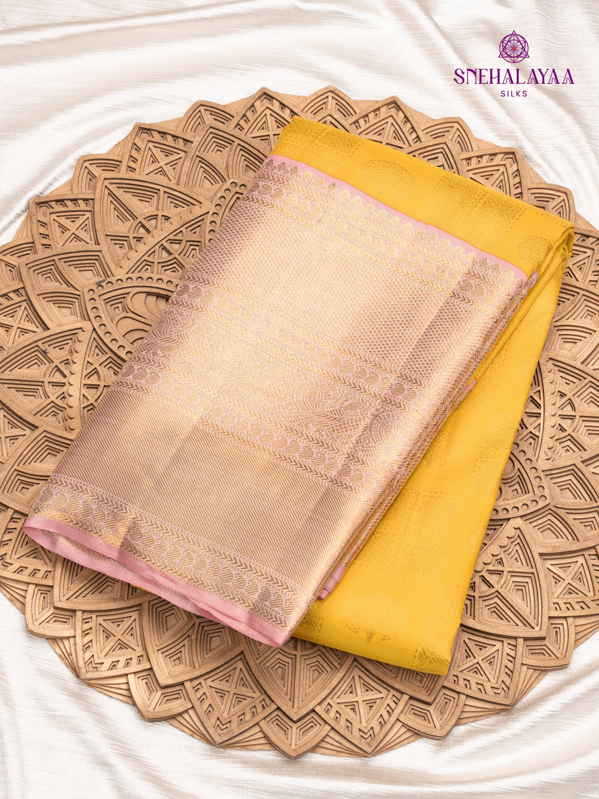 Yellow Kanjivaram Silk Saree