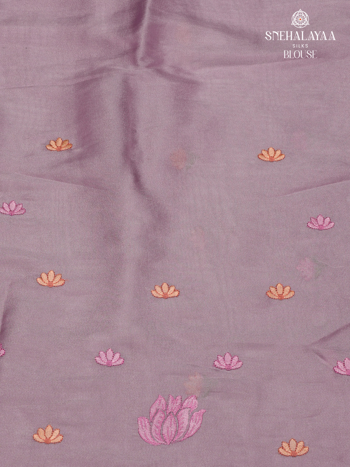 Lavender Embroidery Designer Saree