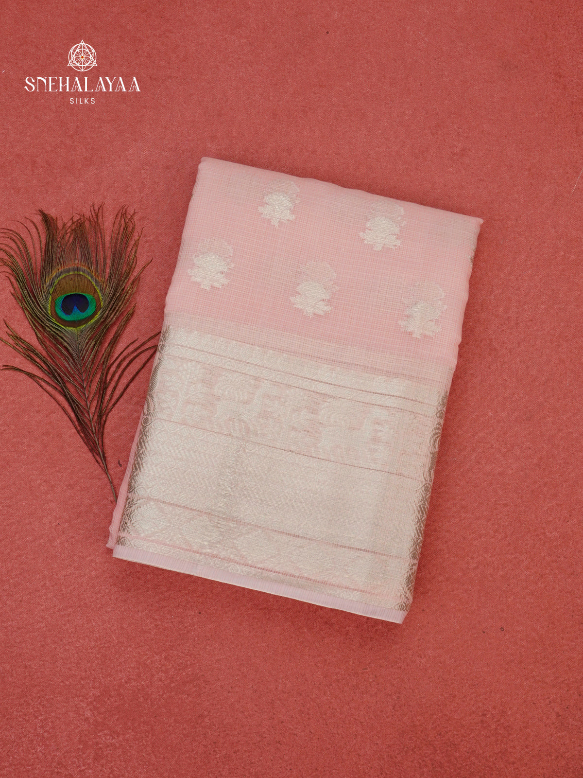 Pastel Pink Kota Saree