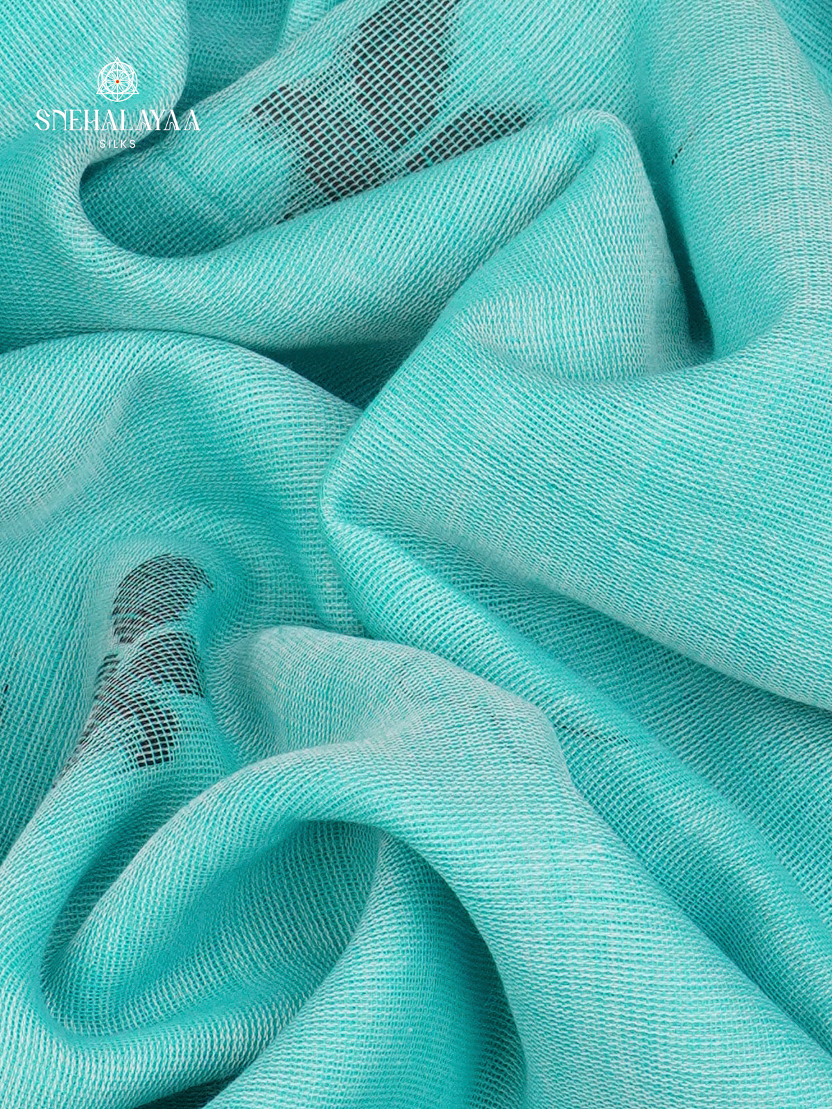Pastel Blue Sambalpuri Cotton Saree