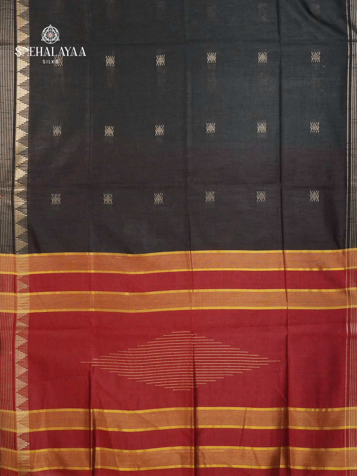Black Bamboo Silk Saree