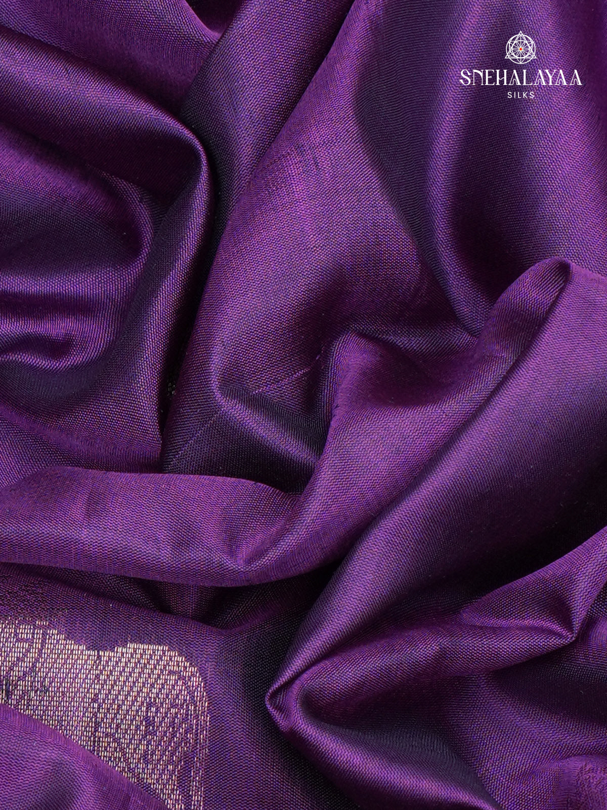 Violet Kanjivaram Soft Silk Saree