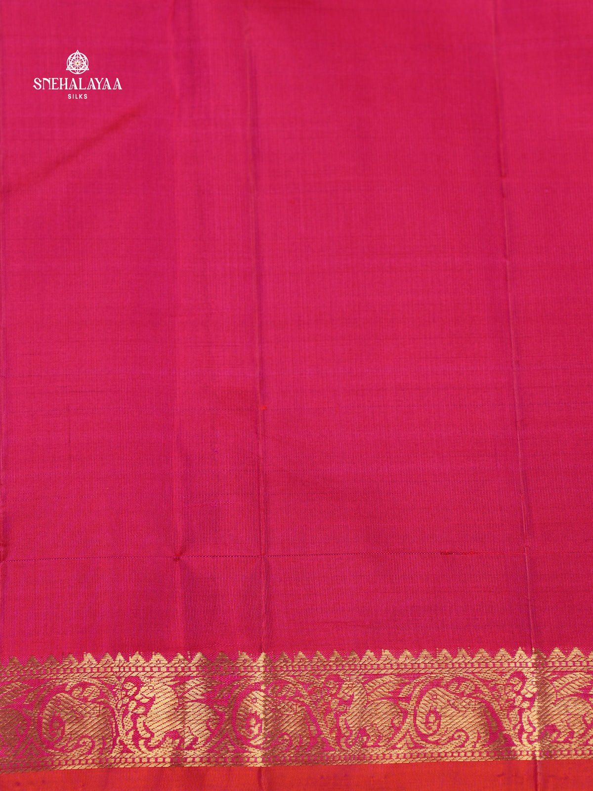 Rani Pink Kanjivaram Silk Saree