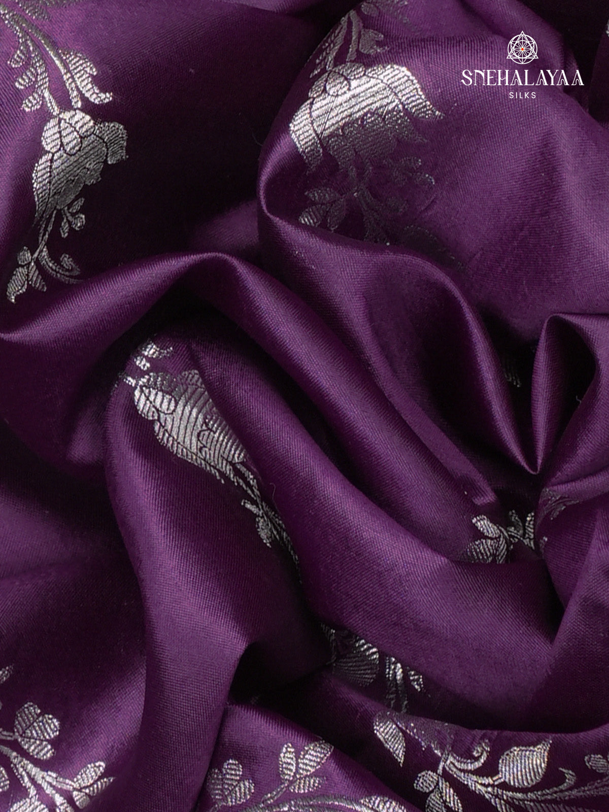 Rich Purple Banaras Dupion Silk Saree