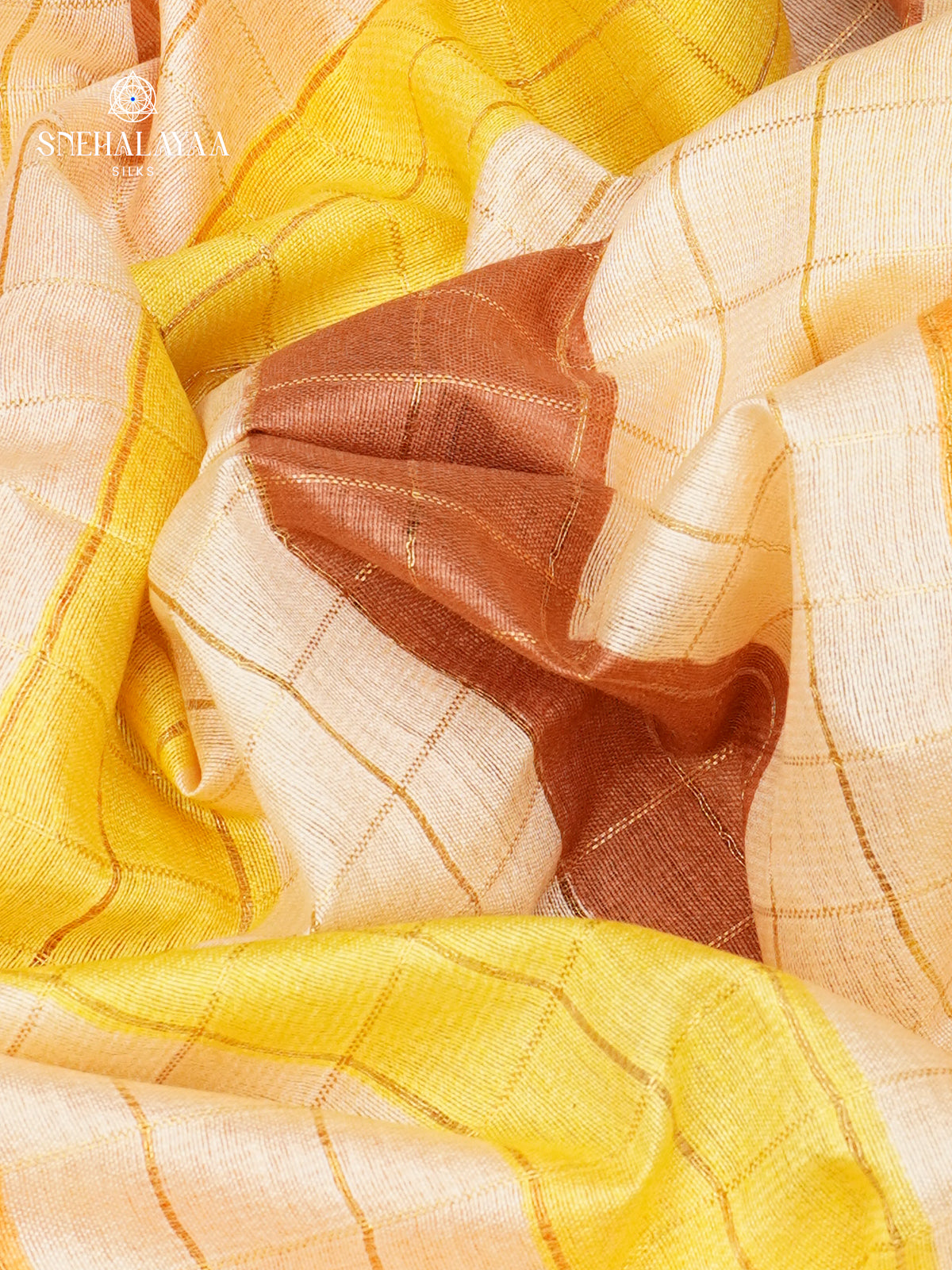 Sandal Bamboo Silk Saree