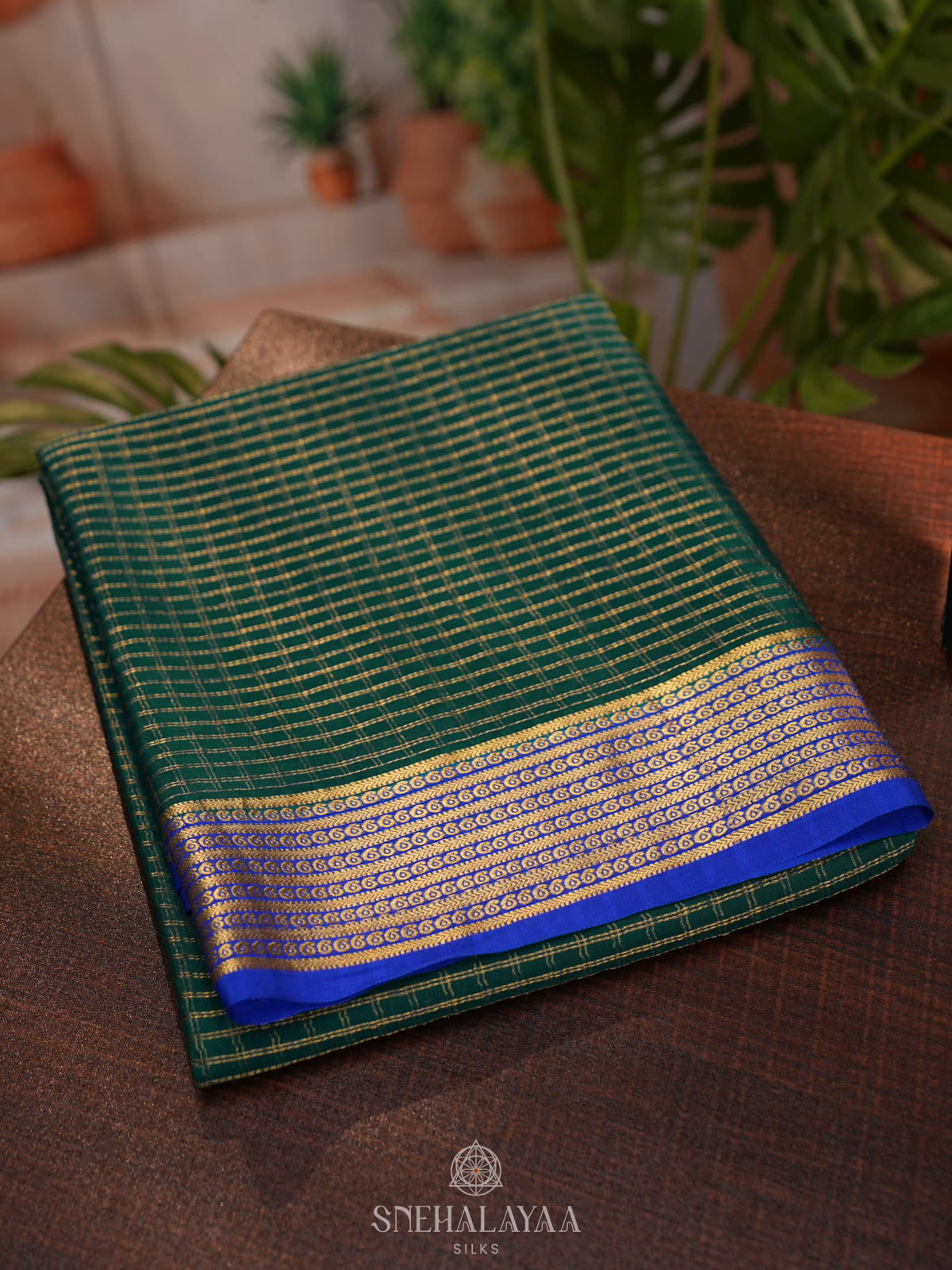Green Mysore Silk Saree