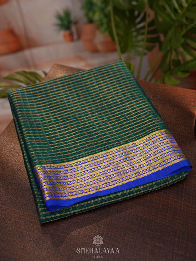 Green Mysore Silk Saree