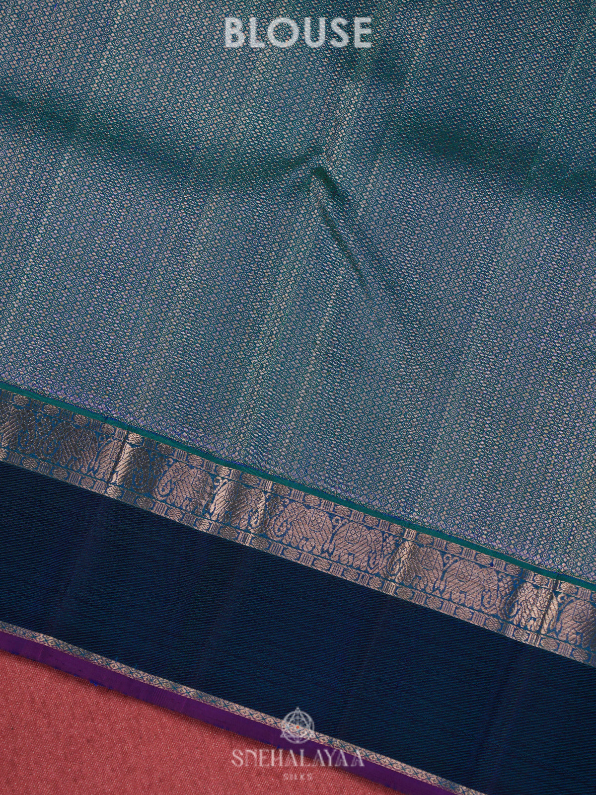 Peach Kanjivaram Silk Saree