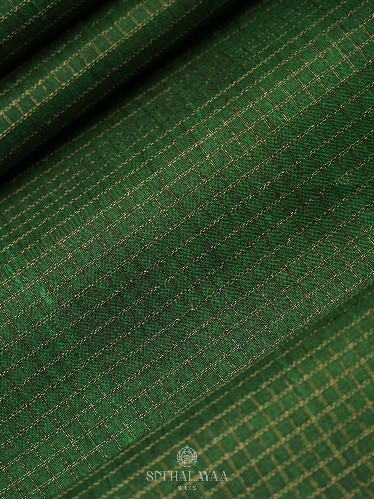 Emerald Green Tussar Saree