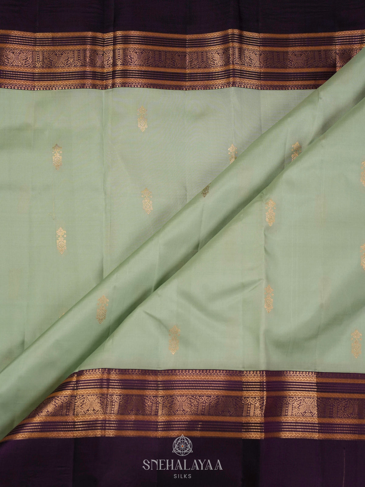 Pista Green Kanjivaram Silk Saree