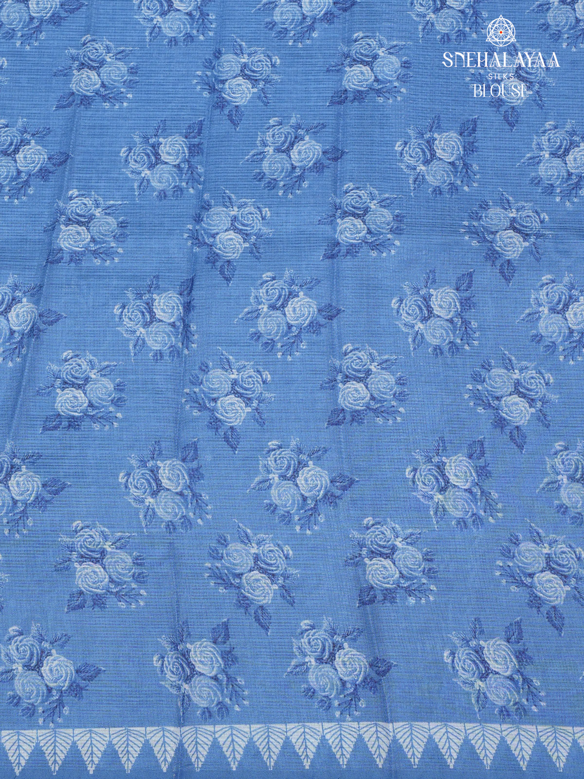 Royal Blue Kota Embroidery Saree