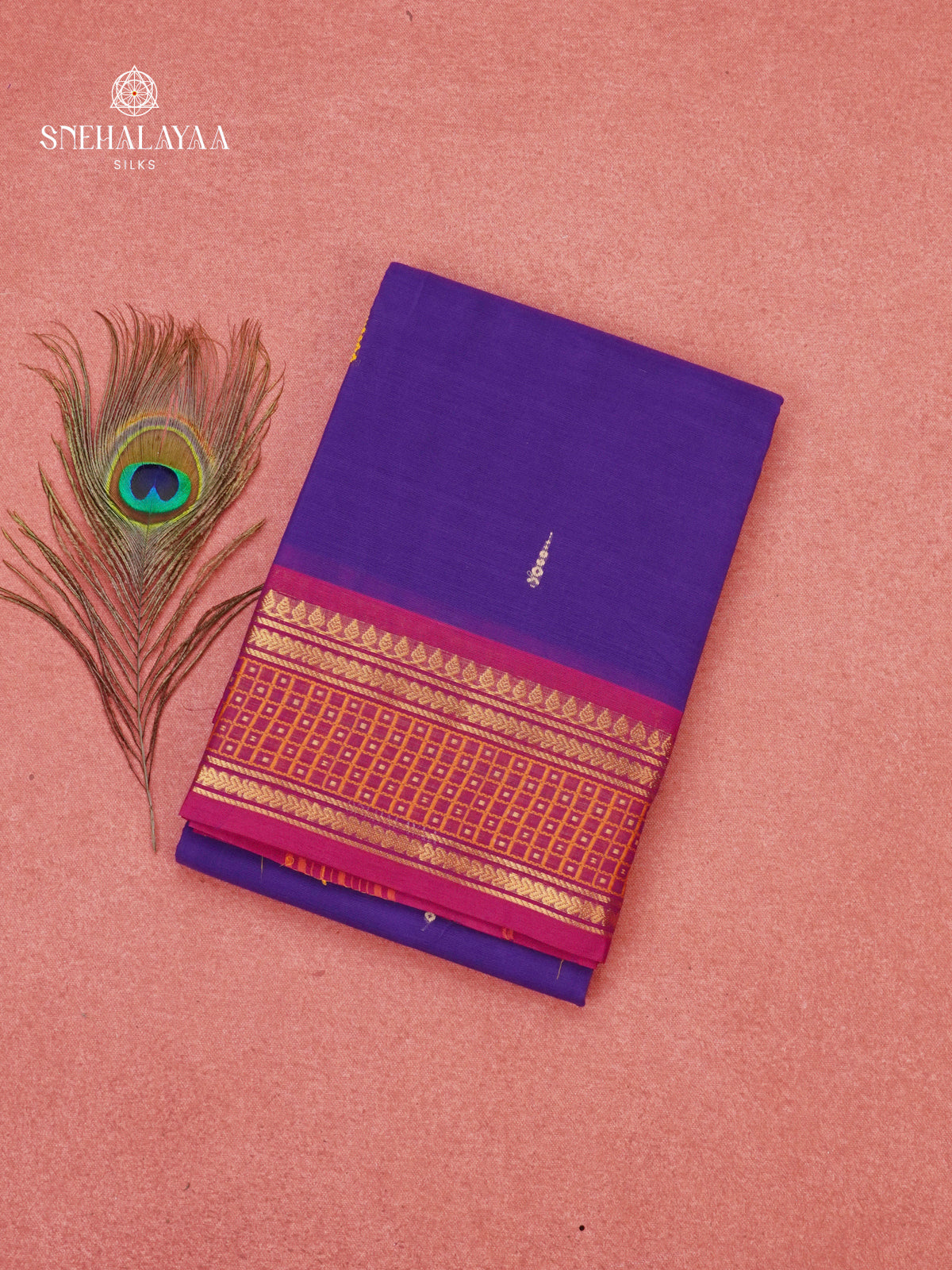 Blue Chettinad Cotton Saree