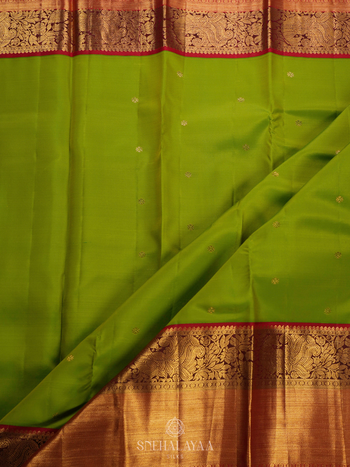 Green Kanjivaram Silk Saree
