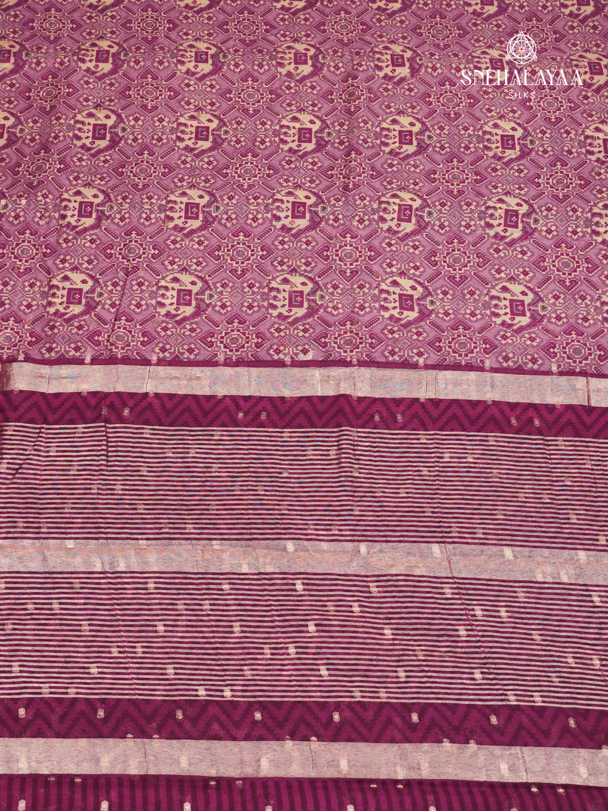 Purple Chanderi Saree