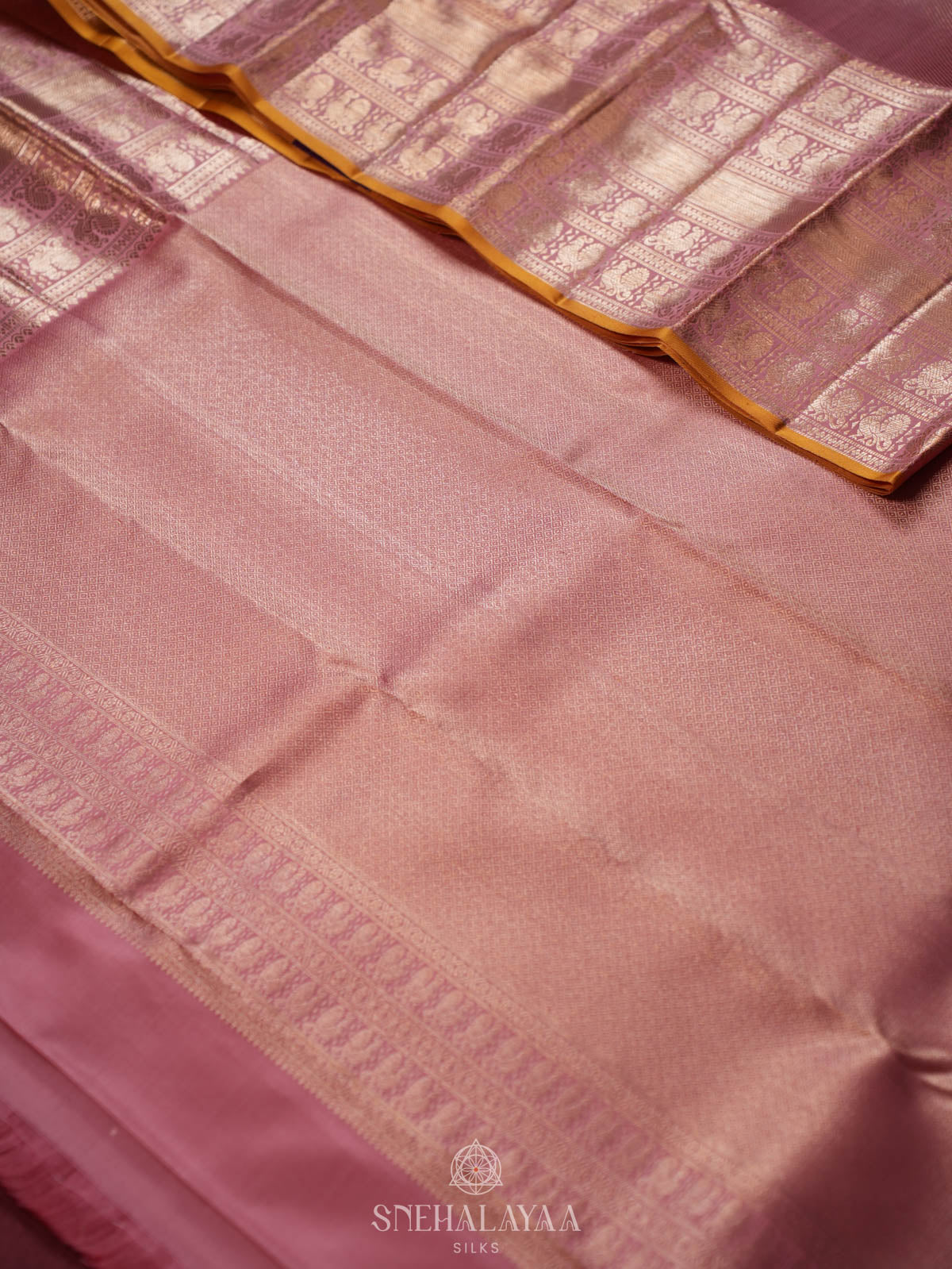 Pink Kanjivaram Silk Saree