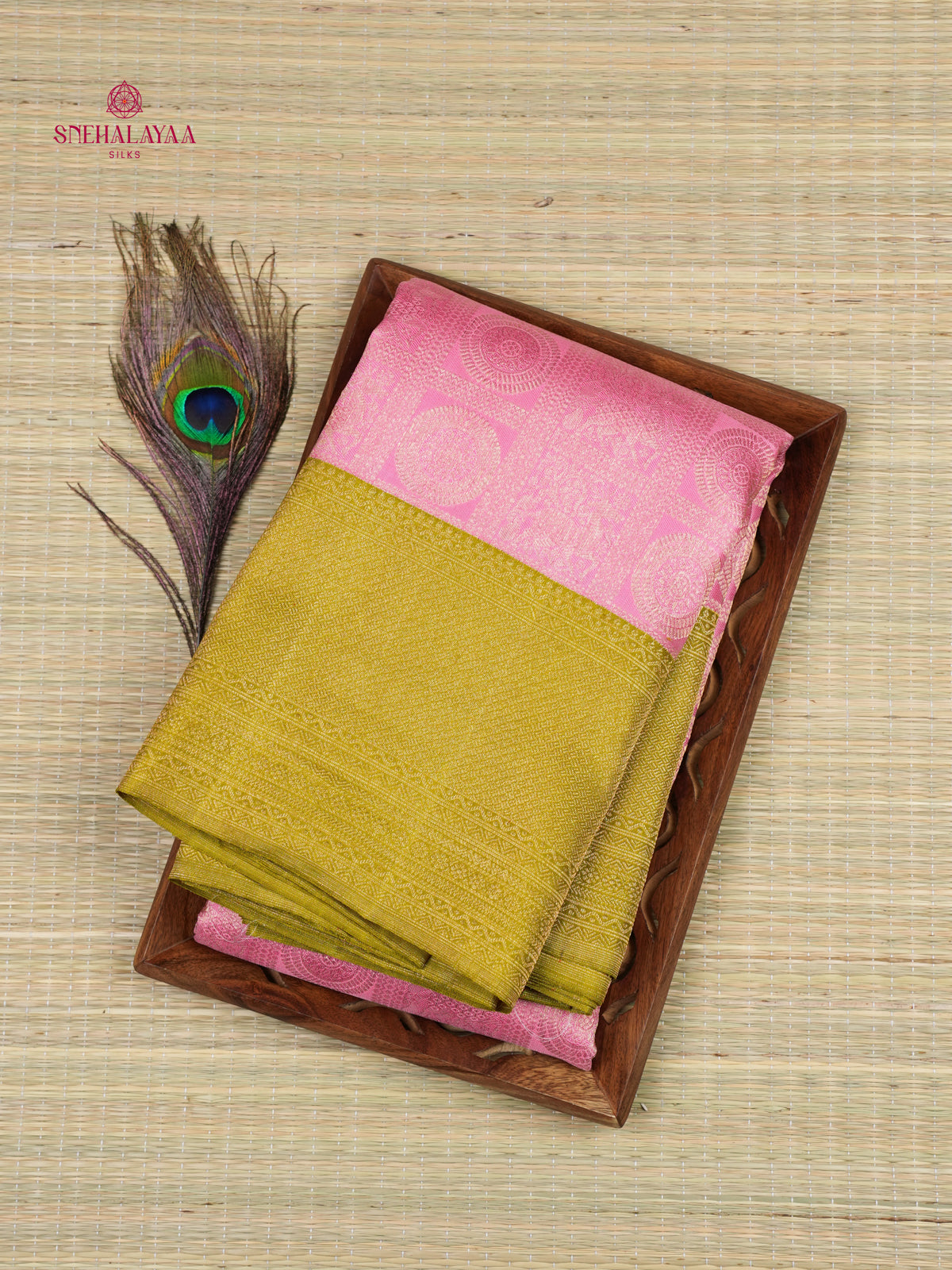 Pastel Pink Kanjivaram Silk Saree