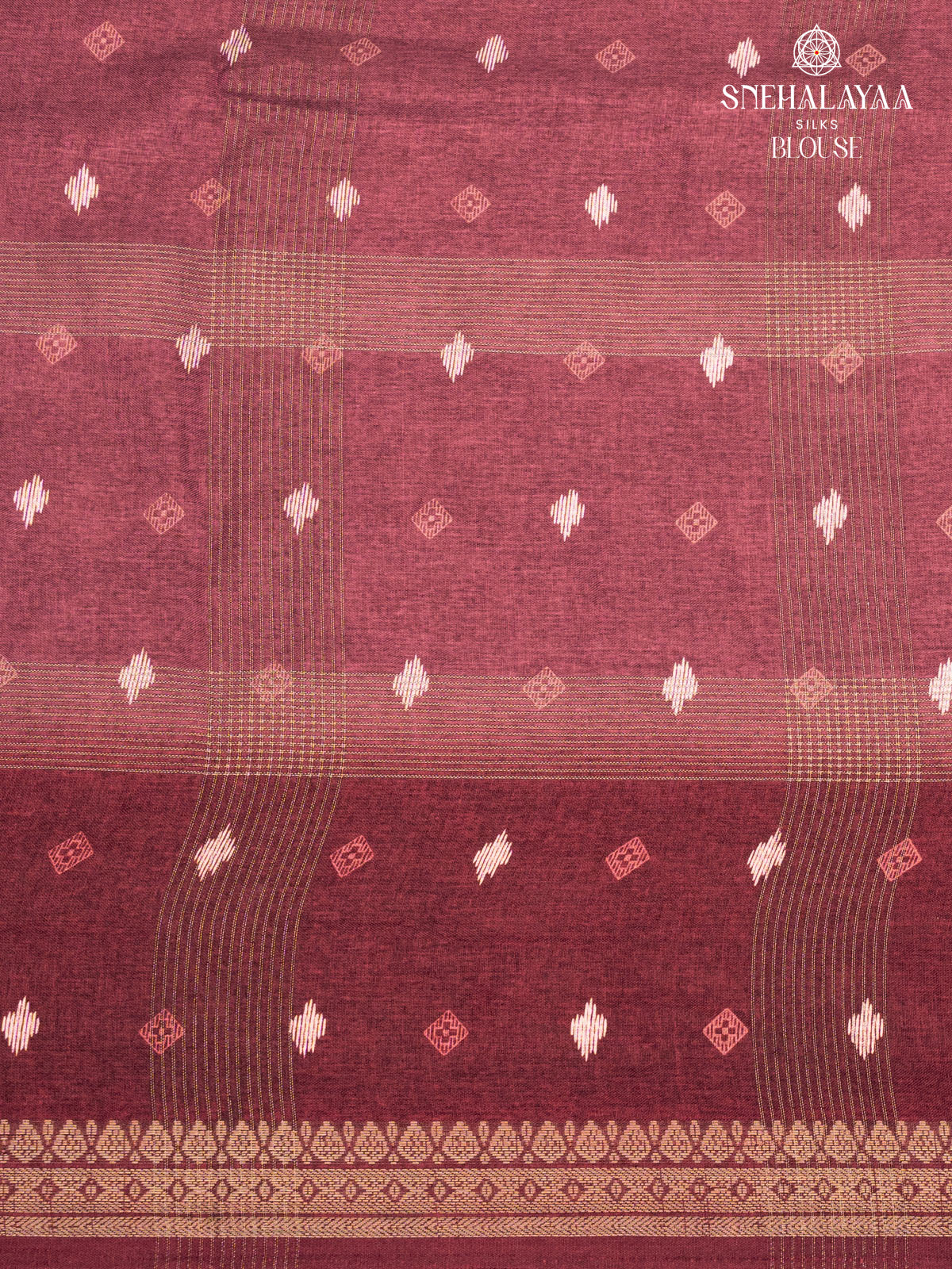 Brown Dola Silk Saree